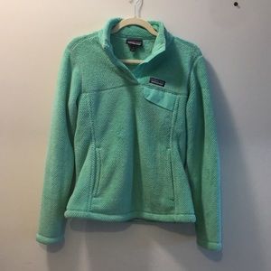 Sea foam green Patagonia fleece